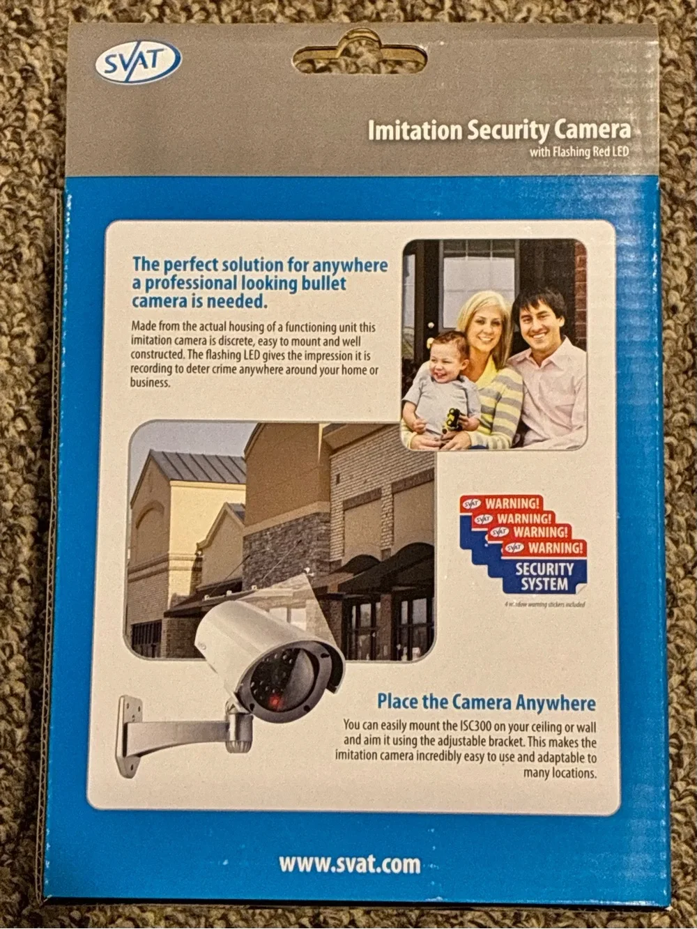 NWT Imitation Security Cameras with Flashing Red LED, (3)